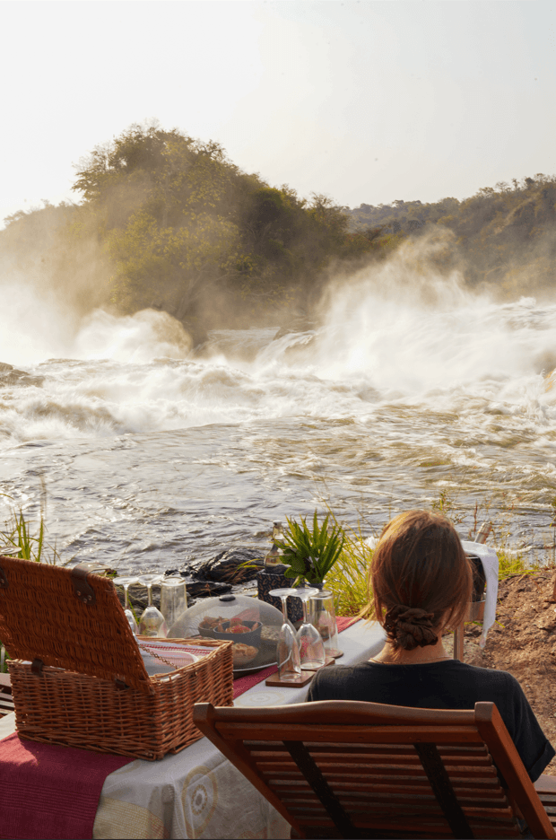 Sundowner at the Top of the Falls