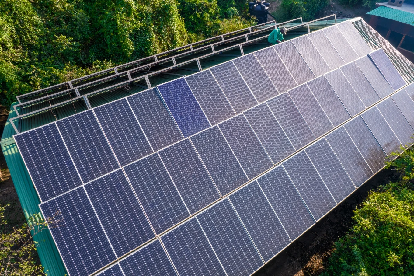 Solar Farm at Nile Safari Lodge